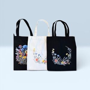 Floral and Graphic Tote Bags